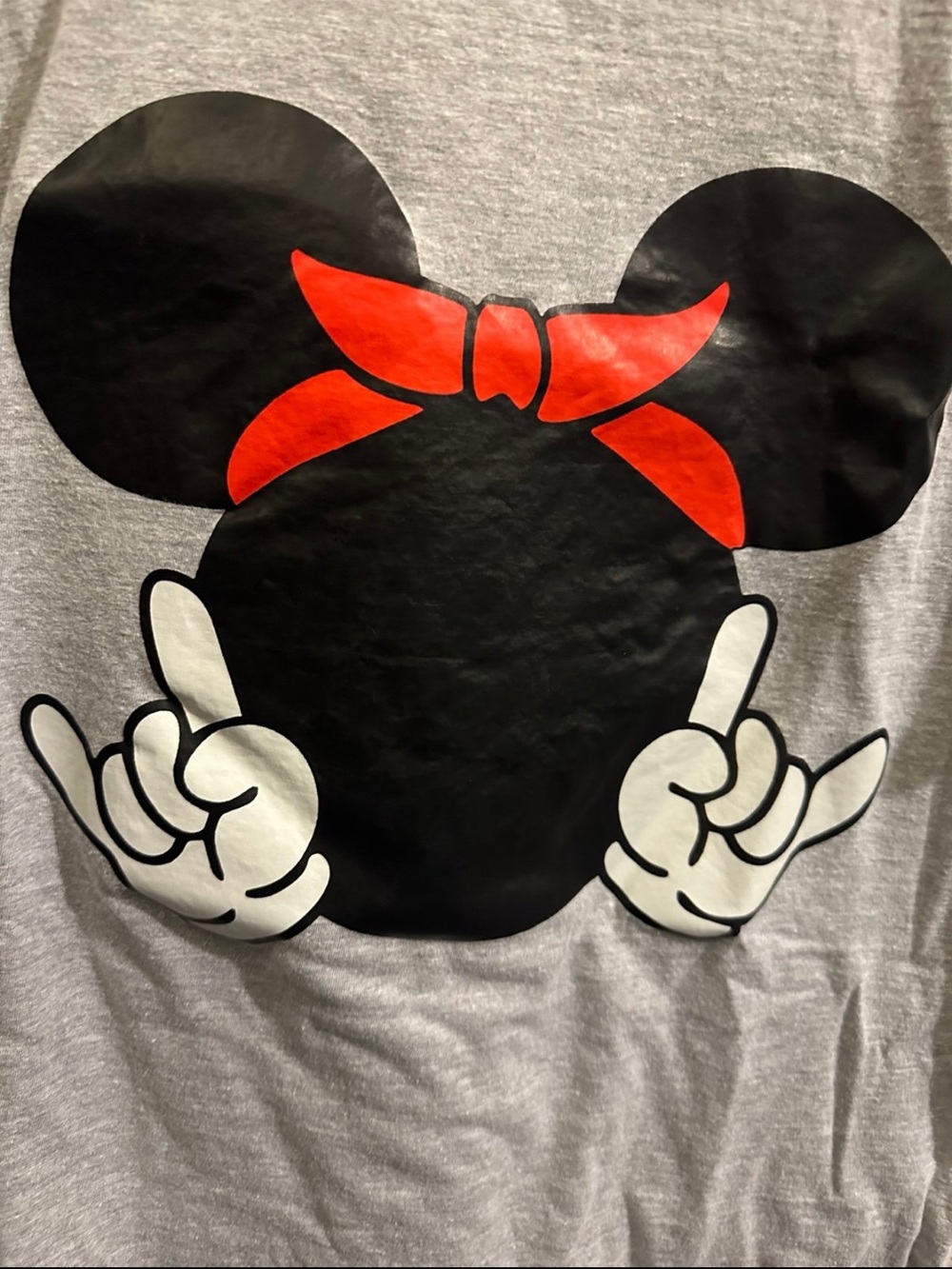 Disney Minnie Mouse Rock & Roll Graphic Tee (size M)